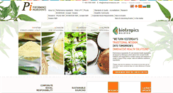 Desktop Screenshot of biotropicsingredients.com